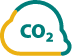 Cloud icon, with the word 'CO2' written inside.