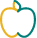 Icon representing an apple